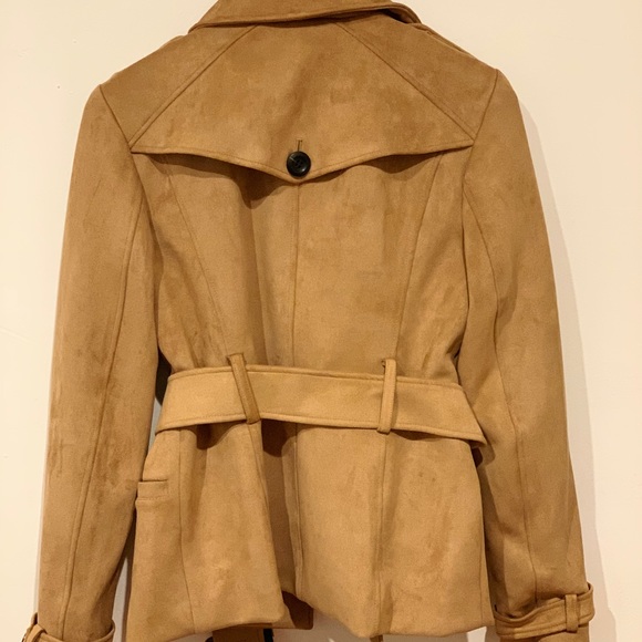 Jackets & Blazers - NY&CO suede tan short jacket Jackets & Blazers - NY&CO suede tan short jacket